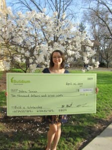 Debra Jensen, winner of the April 2014 Build U. scholarship