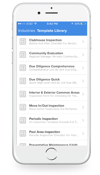 buildium inspections templates