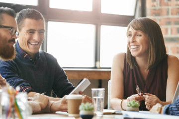 A property management team getting personal with tenants.