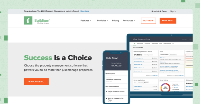 Multifamily property management software Buildium inline
