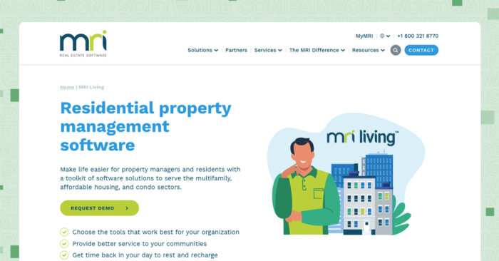 Multifamily property management software MRI inline