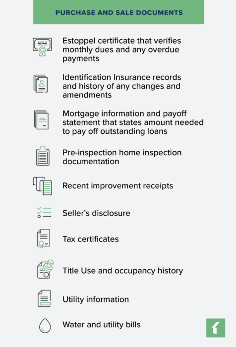 hoa documents purchase and sale image