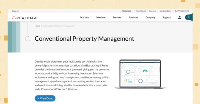 Multifamily property management software RealPage inline