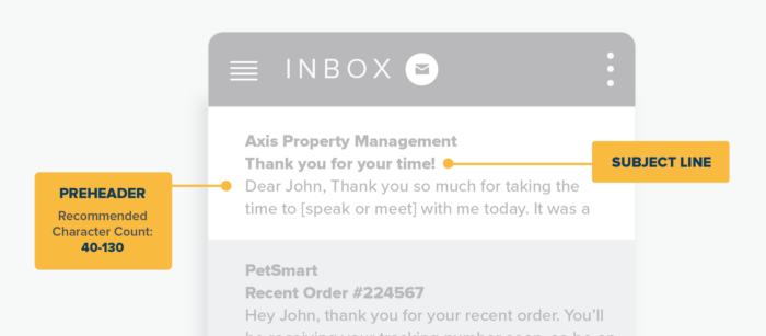 property management email templates preheader