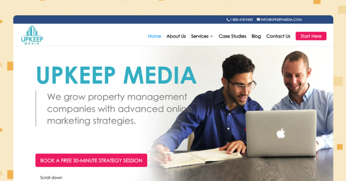 property management websites Upkeep