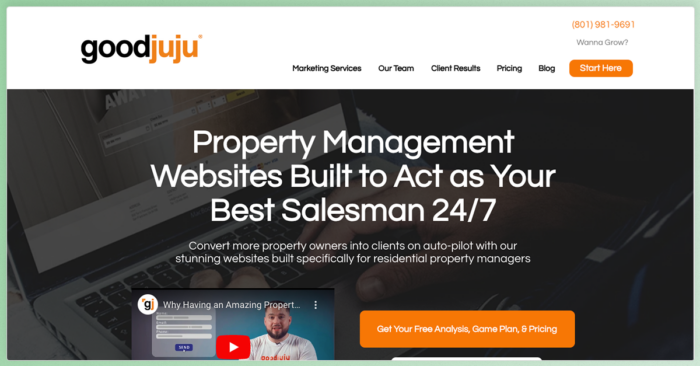 Goodjuju technology for property management