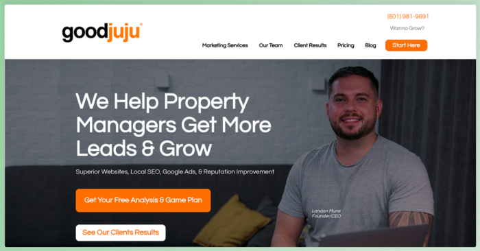 goodjuju property management marketing