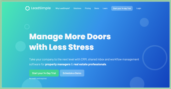 property management crm software leadsimple