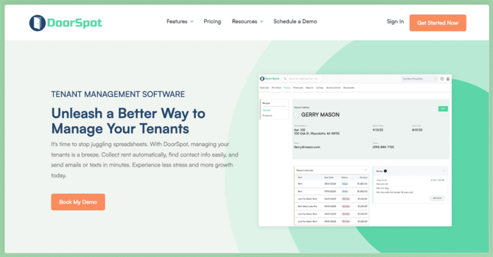tenant management software doorspot