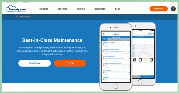 property management maintenance app pw