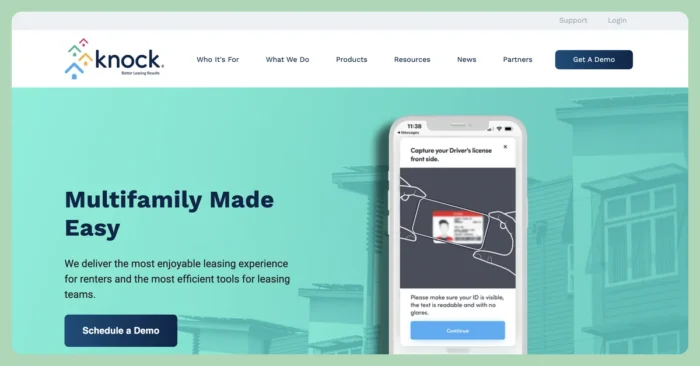 property management crm knock inline