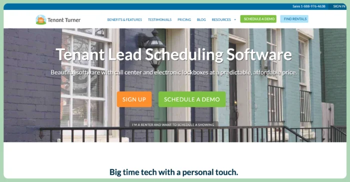 real estate showing software tenant turner