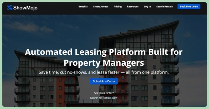 real estate showing software showmojo