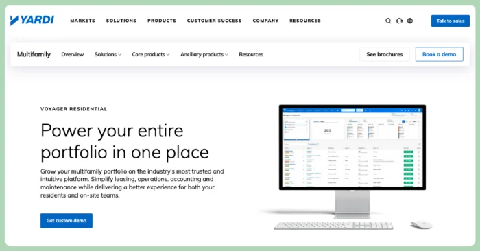 yardi voyager best property management software