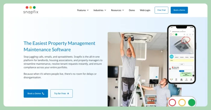 best work order management software snapfix inline