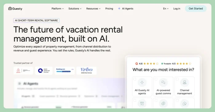 Short Term Rental Management Software guestly inline