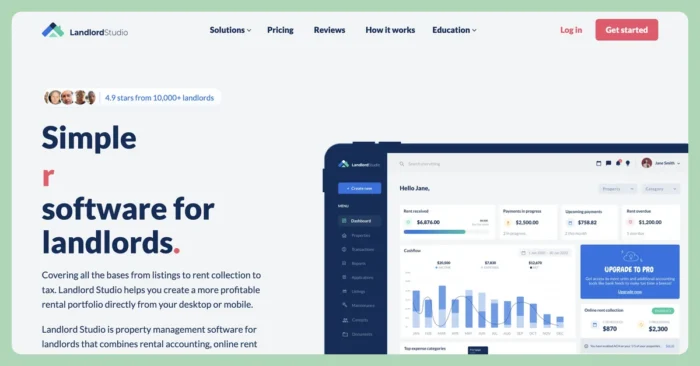 best rental property management software landlord studio inline